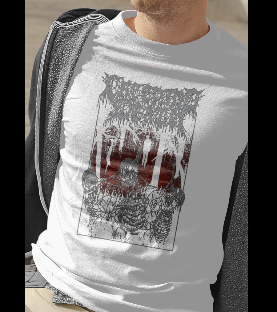 Creeping Death Skeletons In Haunted Forest With Hanging Figures T-Shirt