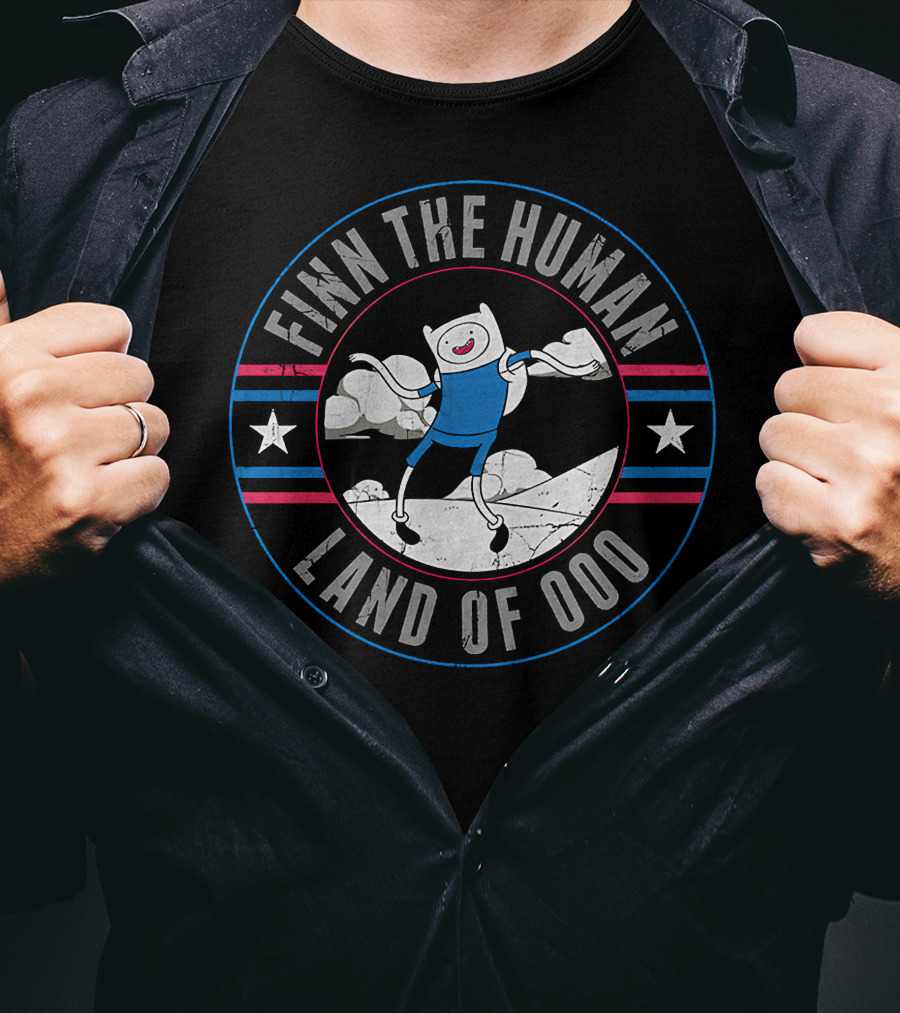Finn The Human Land Of Ooo Adventure Time Merch T-Shirt