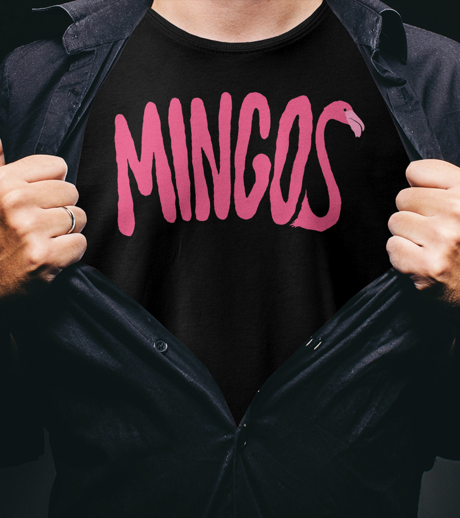 Mingos Text Flamingo T-Shirt