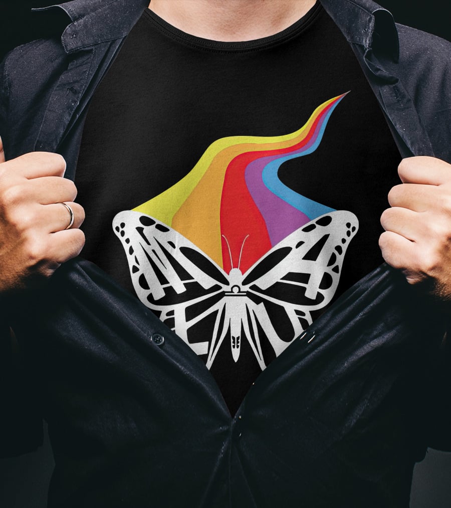 Malu Merch Butterfly Rainbow T-Shirt