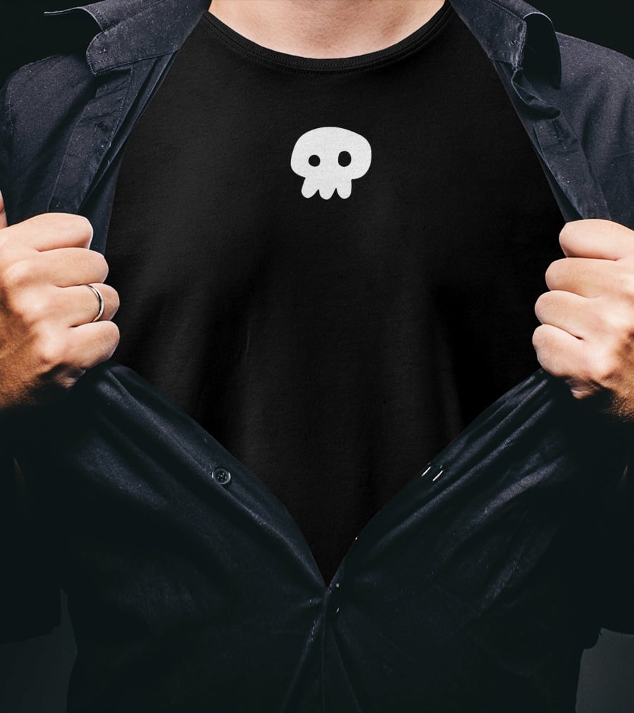 Seth Merch Skull оформление Black Top T-Shirt