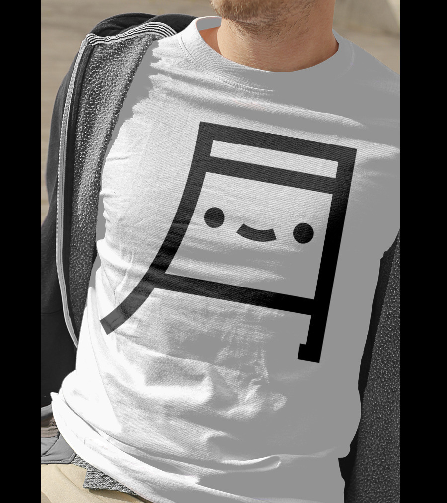 Tsuki Cute Kawaii Moon Face Emoticon Symbol Merch T-Shirt