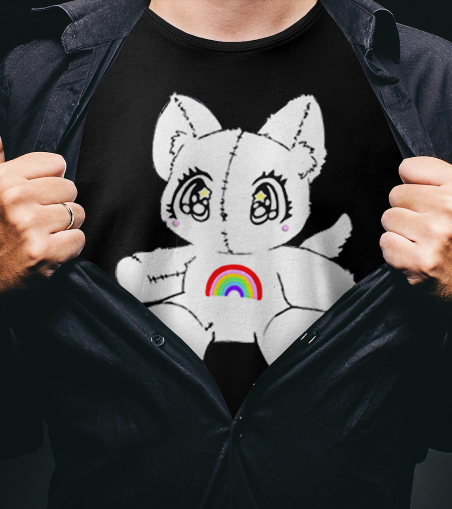 Slayyyter Rainbow Cat Plushie T-Shirt