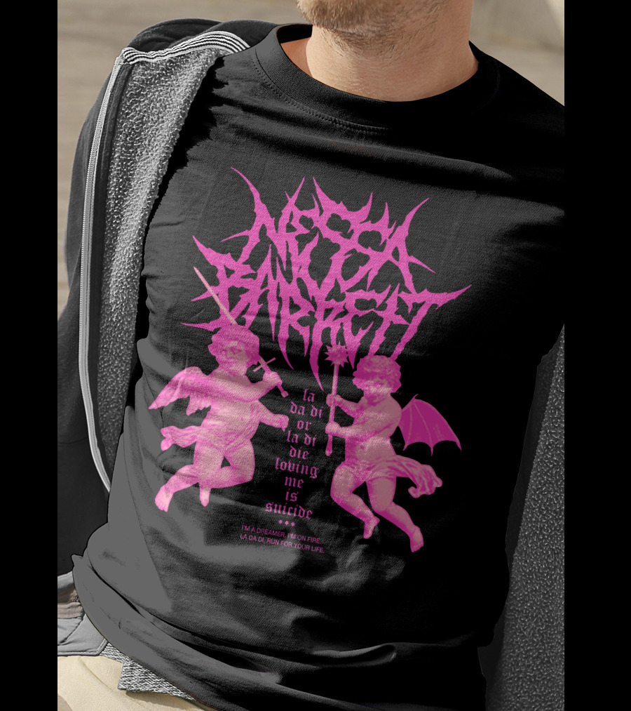 Nessa Barrett La Da Di Or La Di Die Loving Me Is Suicide Cherubs T-Shirt