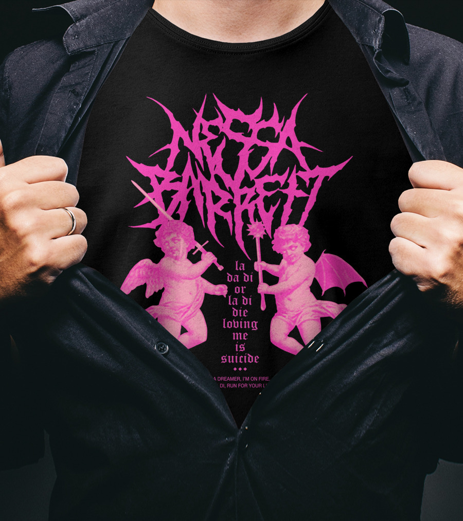 Nessa Barrett La Da Di Or La Di Die Loving Me Is Suicide Cherubs T-Shirt