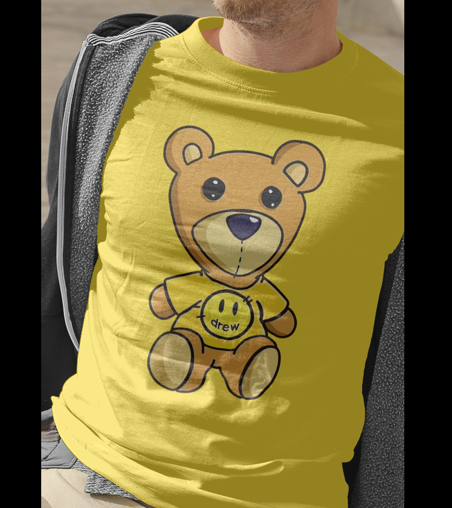 Drew House Teddy Bear Yellow Turtleneck T-Shirt