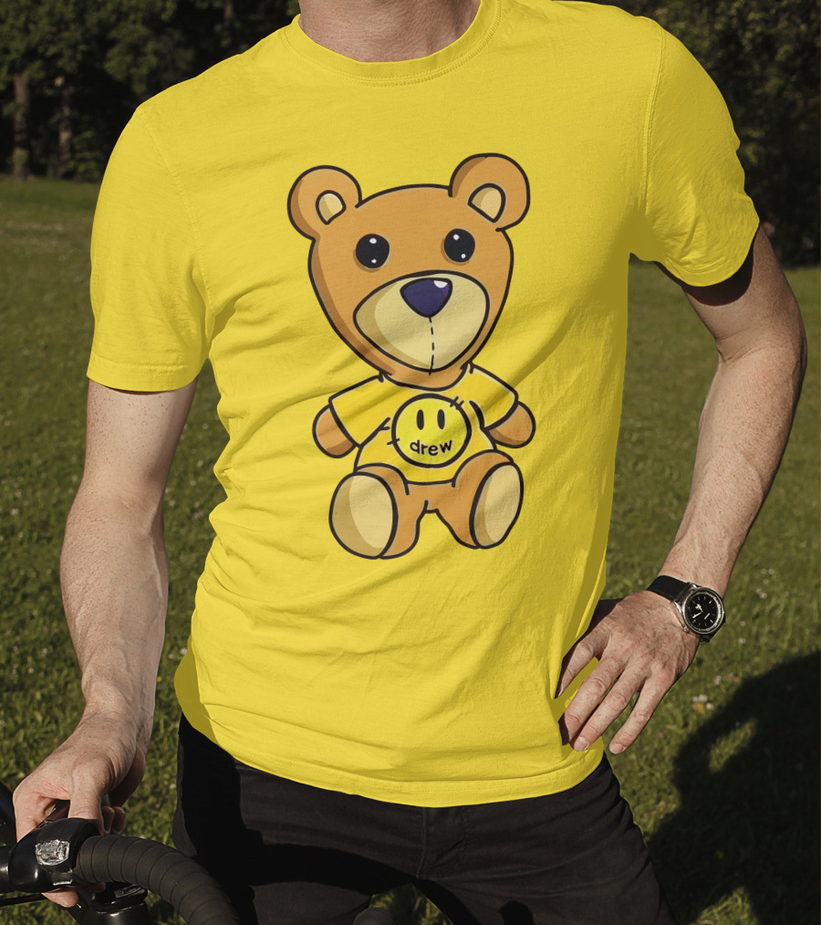 Drew House Teddy Bear Yellow Turtleneck T-Shirt