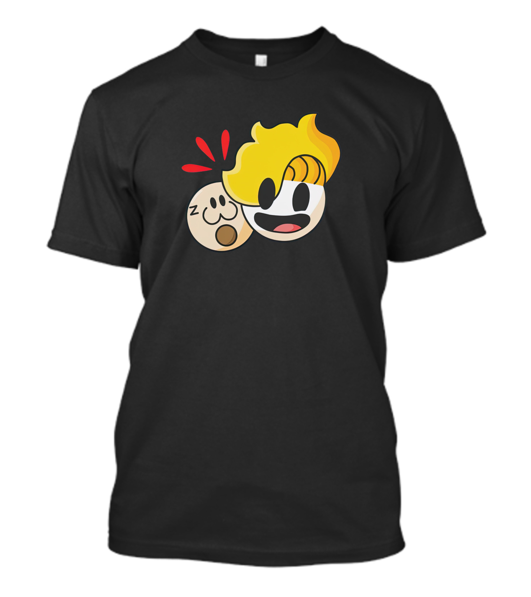 Haminations Animated Faces With Yellow Hair And Expressions T-Shirt