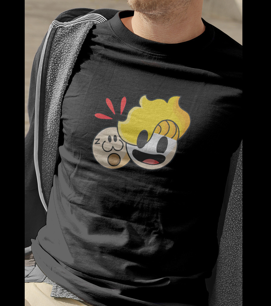 Haminations Animated Faces With Yellow Hair And Expressions T-Shirt