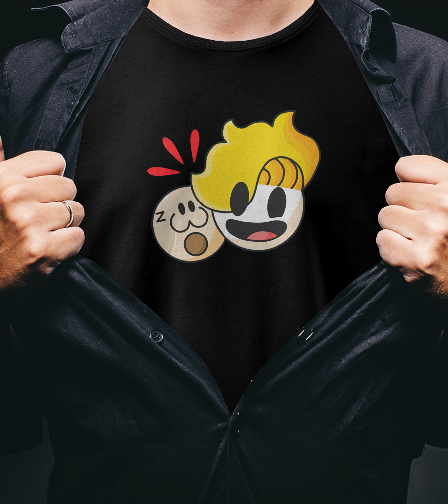 Haminations Animated Faces With Yellow Hair And Expressions T-Shirt