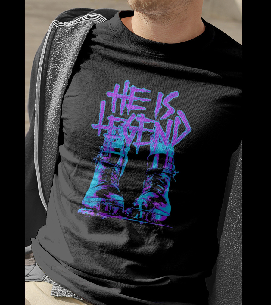He Is Legend Blue Boots T-Shirt