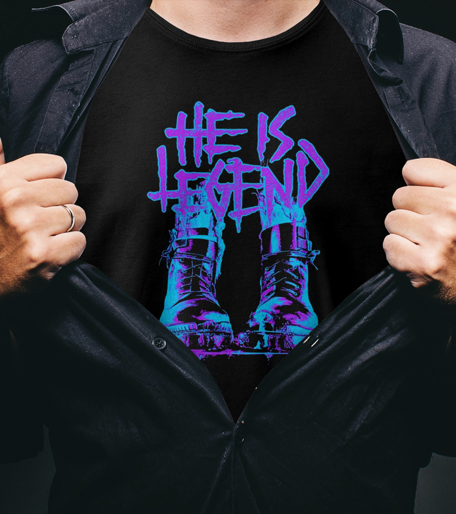 He Is Legend Blue Boots T-Shirt