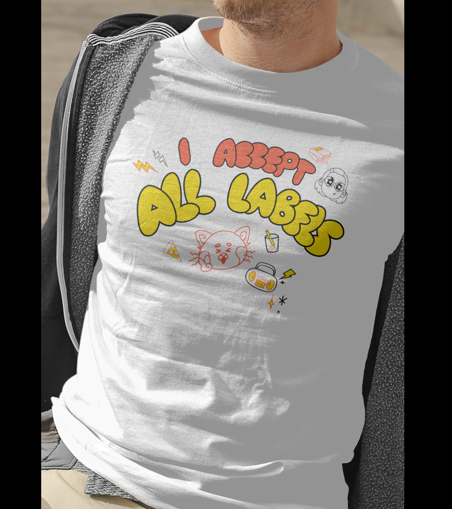 I Accept All Labels Turning Red Merch Pixar T-Shirt