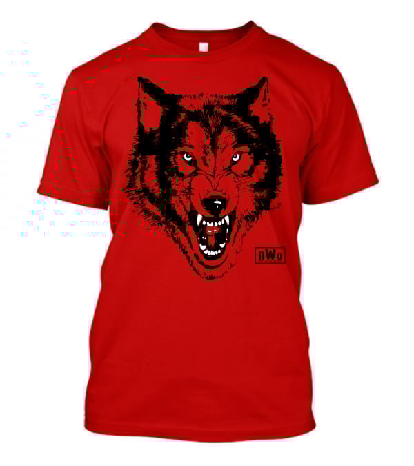 Nwo Wolfpac Red Wolf Head T-Shirt