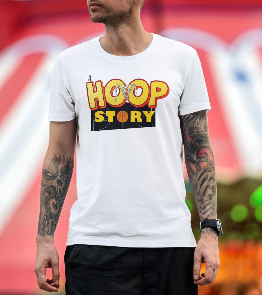 A Hoop Story Basketball Court T-Shirt