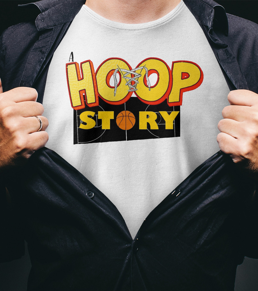 A Hoop Story Basketball Court T-Shirt