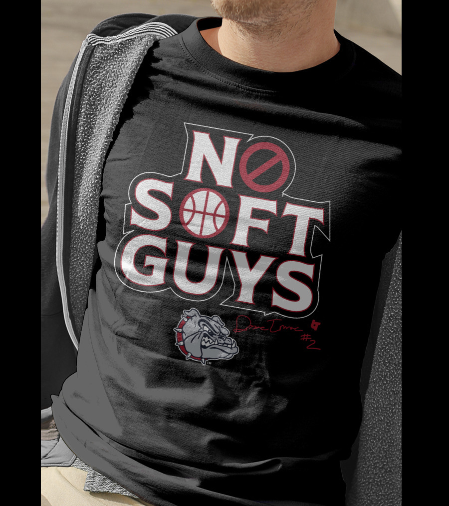 No Soft Guys Drew Timme #2 Bulldog Basketball T-Shirt