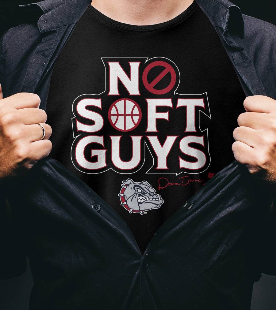 No Soft Guys Drew Timme #2 Bulldog Basketball T-Shirt