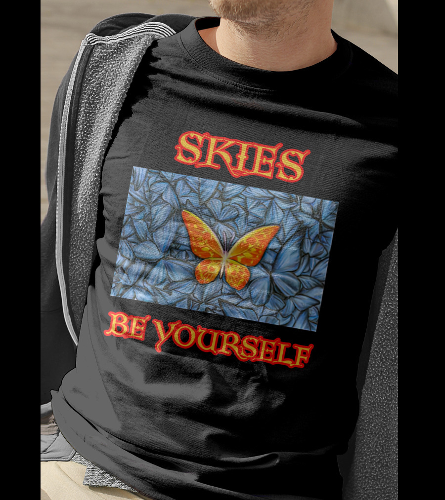 Skies Be Yourself Butterfly Blue And Orange Lil Skies Merch T-Shirt