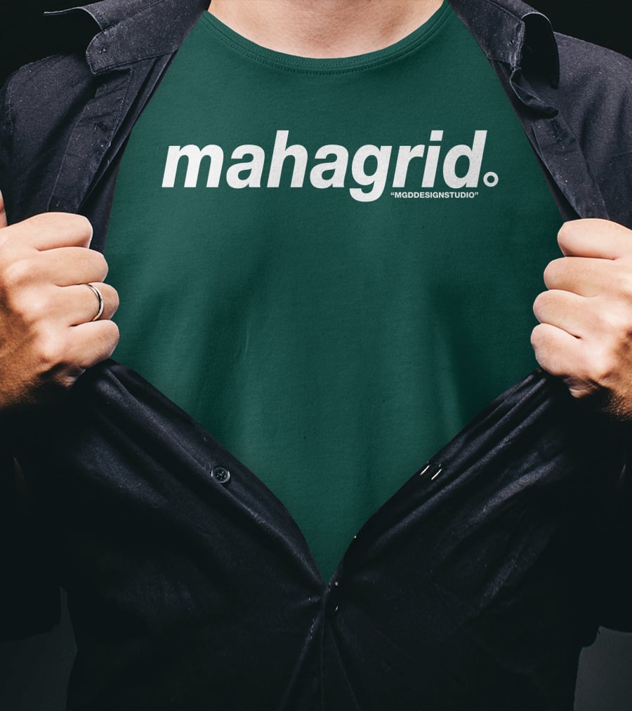 Mahagrid MGDESIGNSTUDIO Forest Green T-Shirt