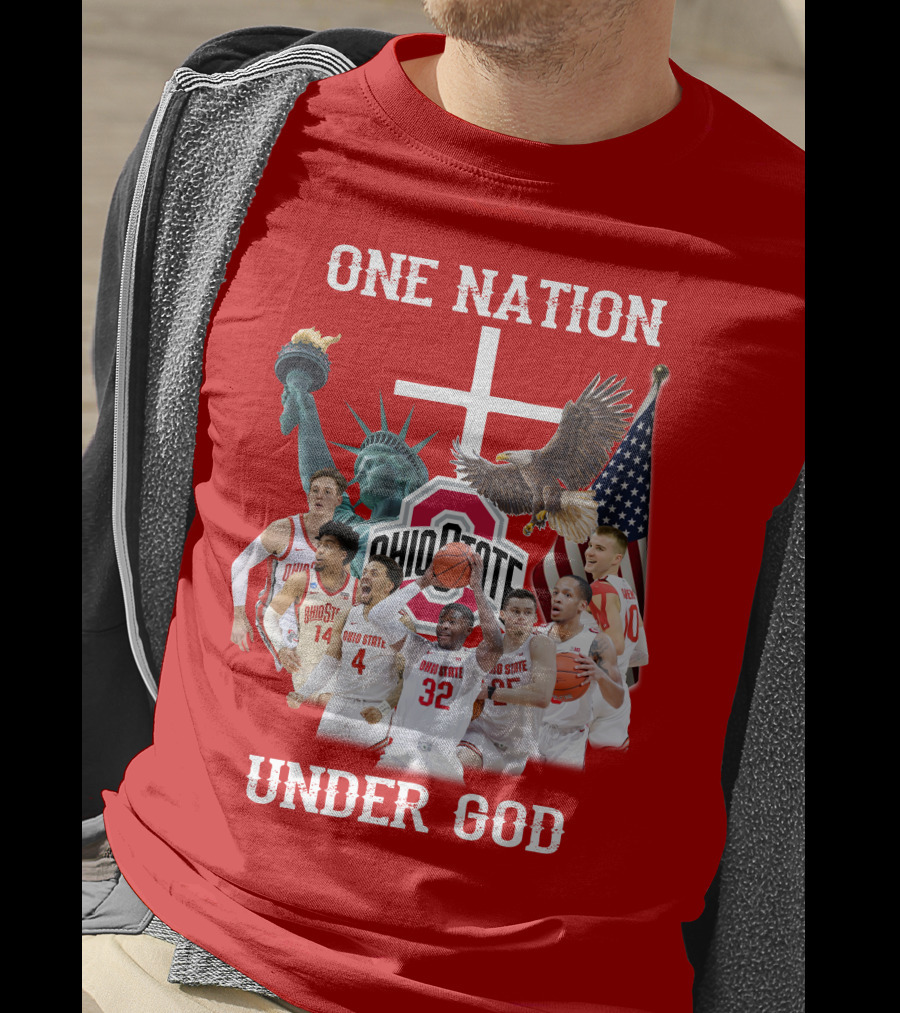 Ohio State Basketball One Nation Under God T-Shirt
