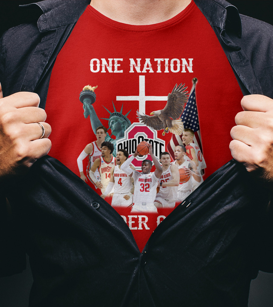 Ohio State Basketball One Nation Under God T-Shirt