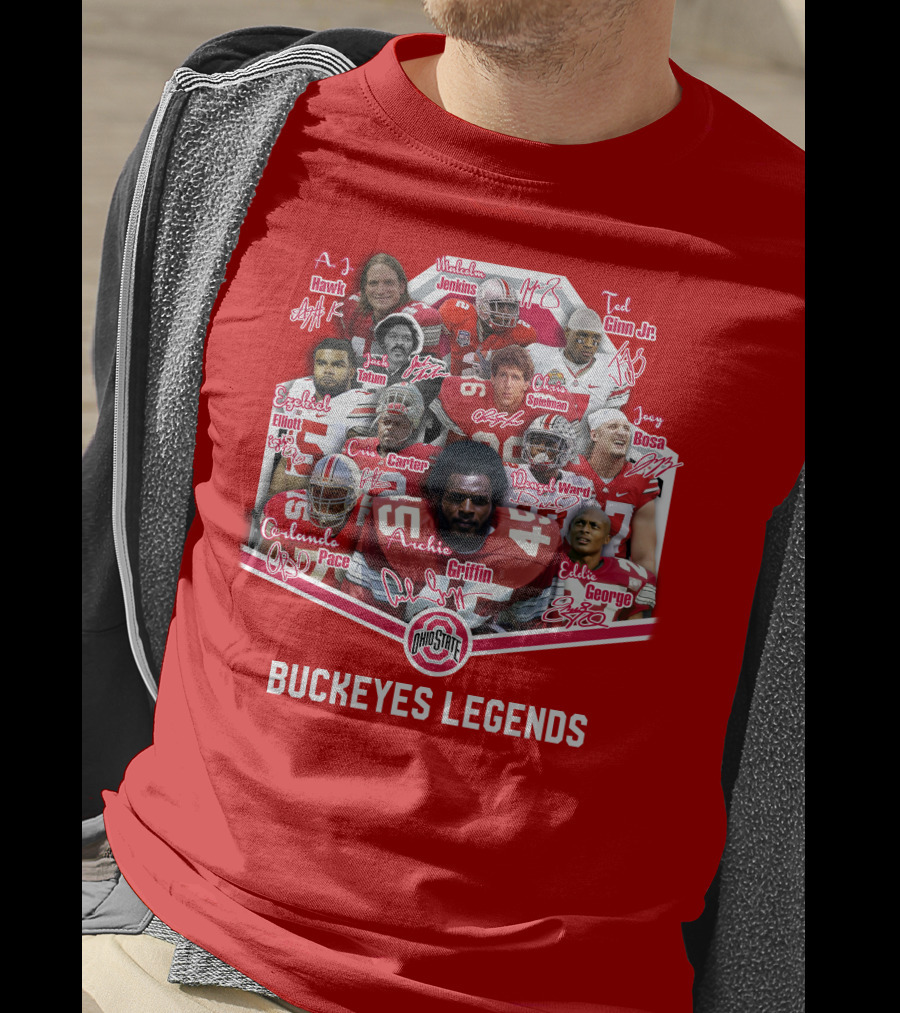 Ohio State Buckeyes OSB Legends Football Stars T-Shirt