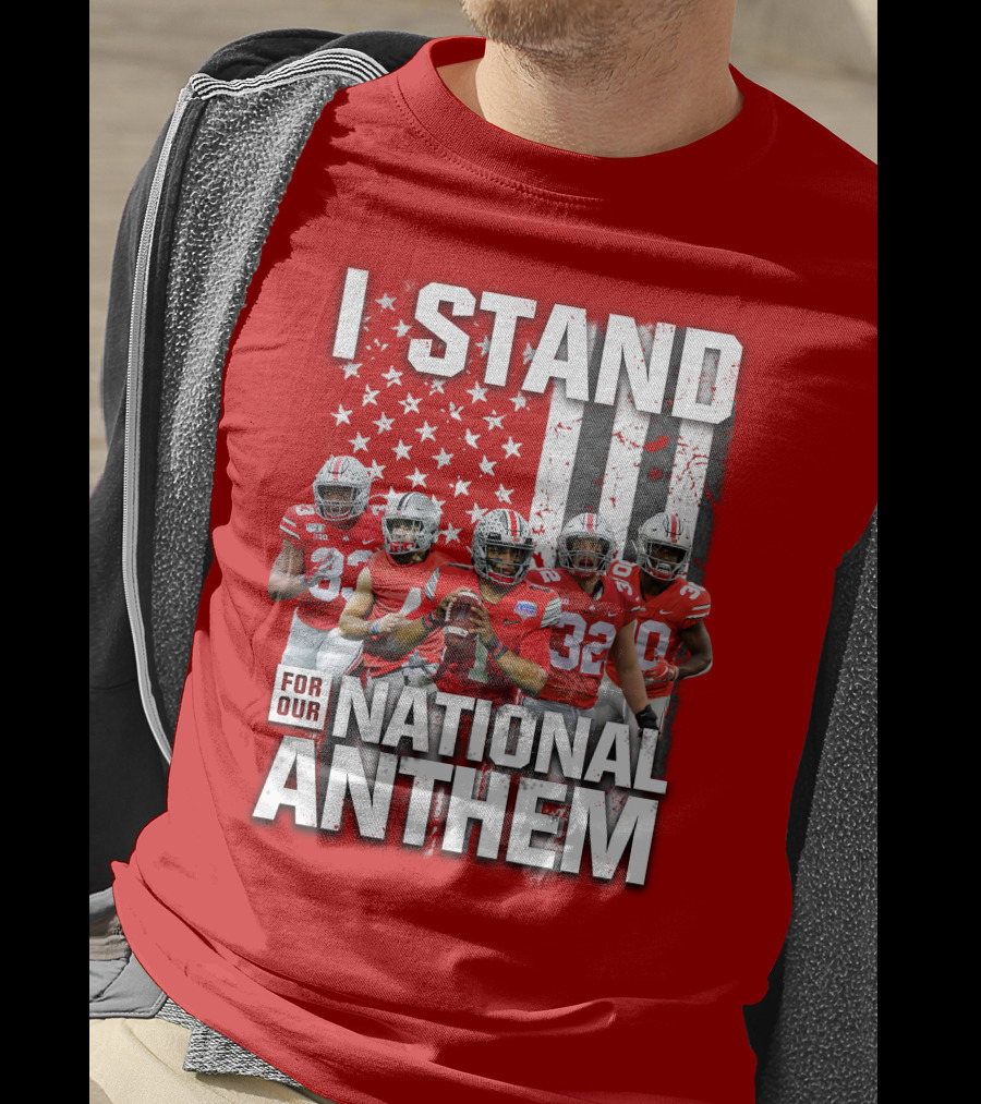 I Stand For Our National Anthem Football Players Flag T-Shirt