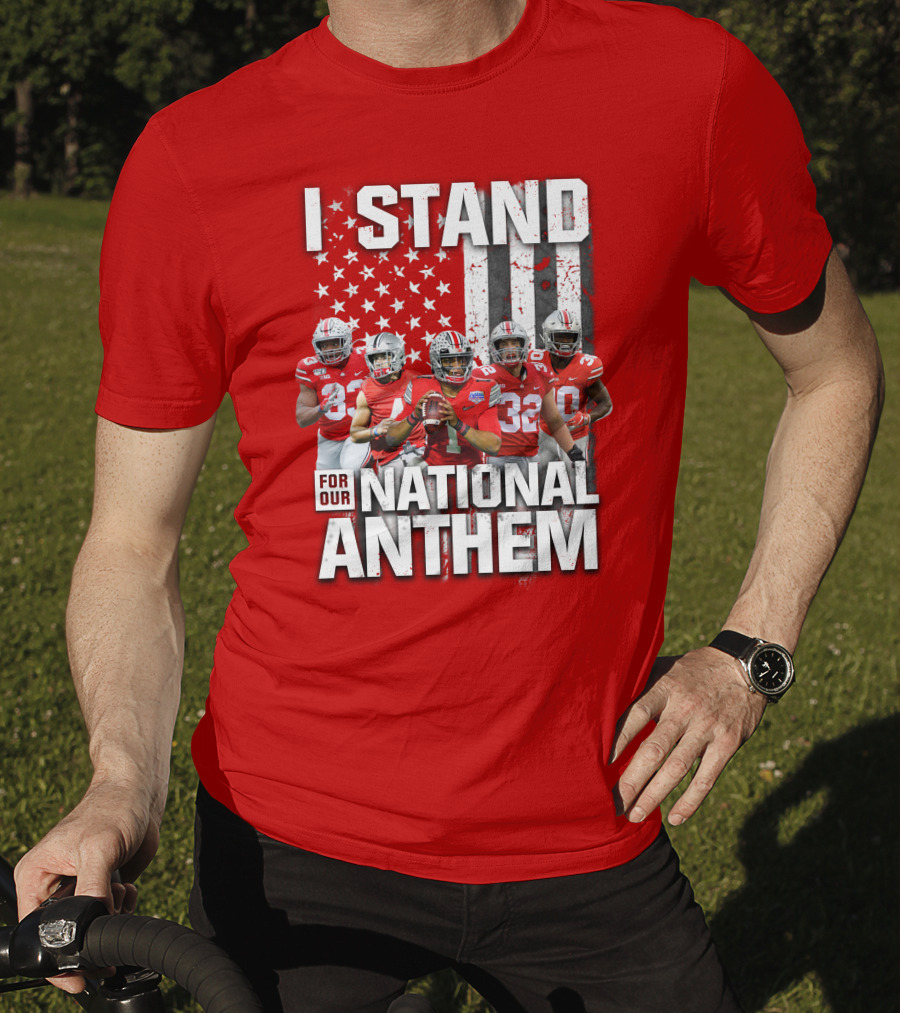 I Stand For Our National Anthem Football Players Flag T-Shirt