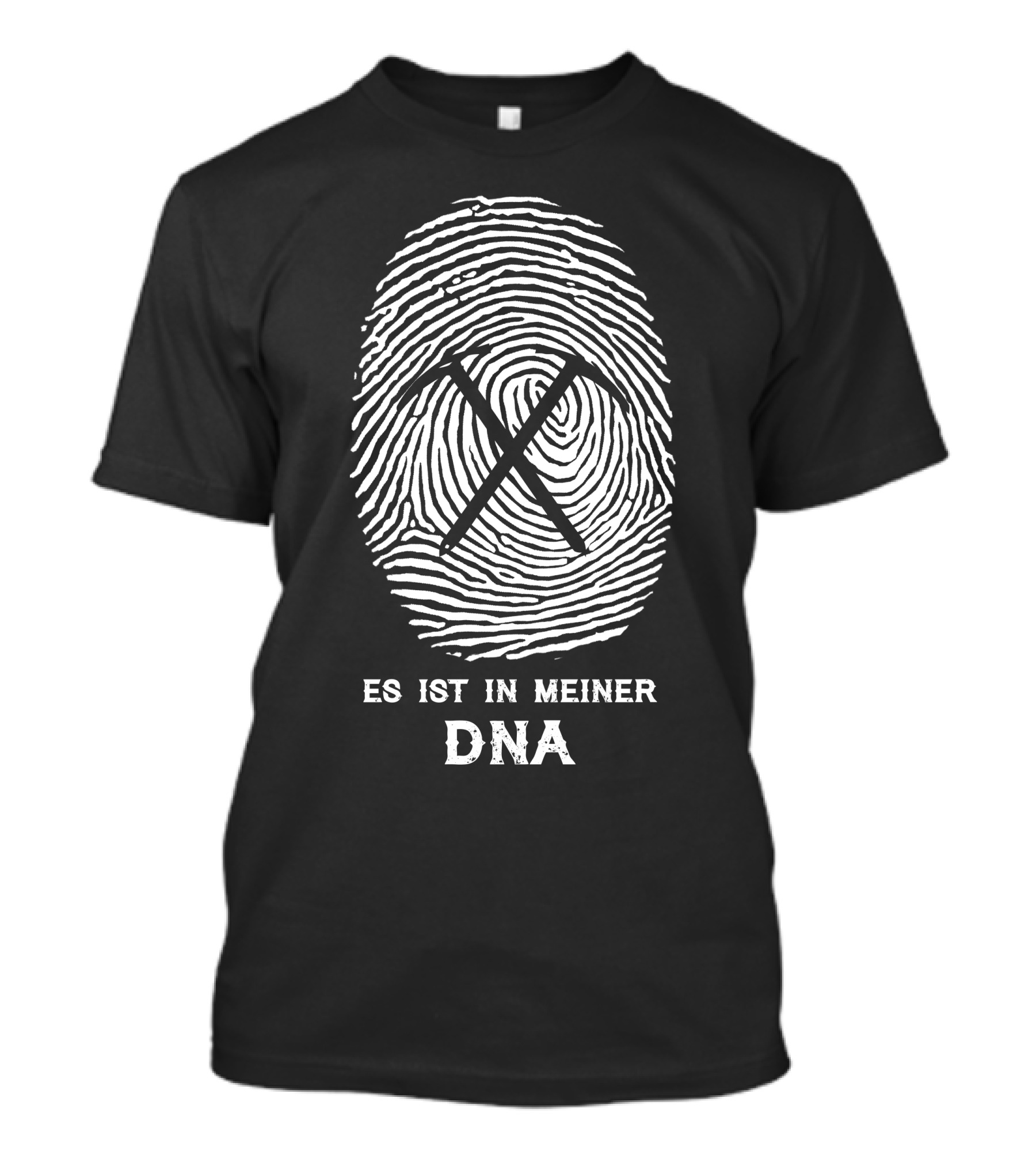 Es Ist In Meiner DNA Fingerprint Ice Axe Crossing T-Shirt