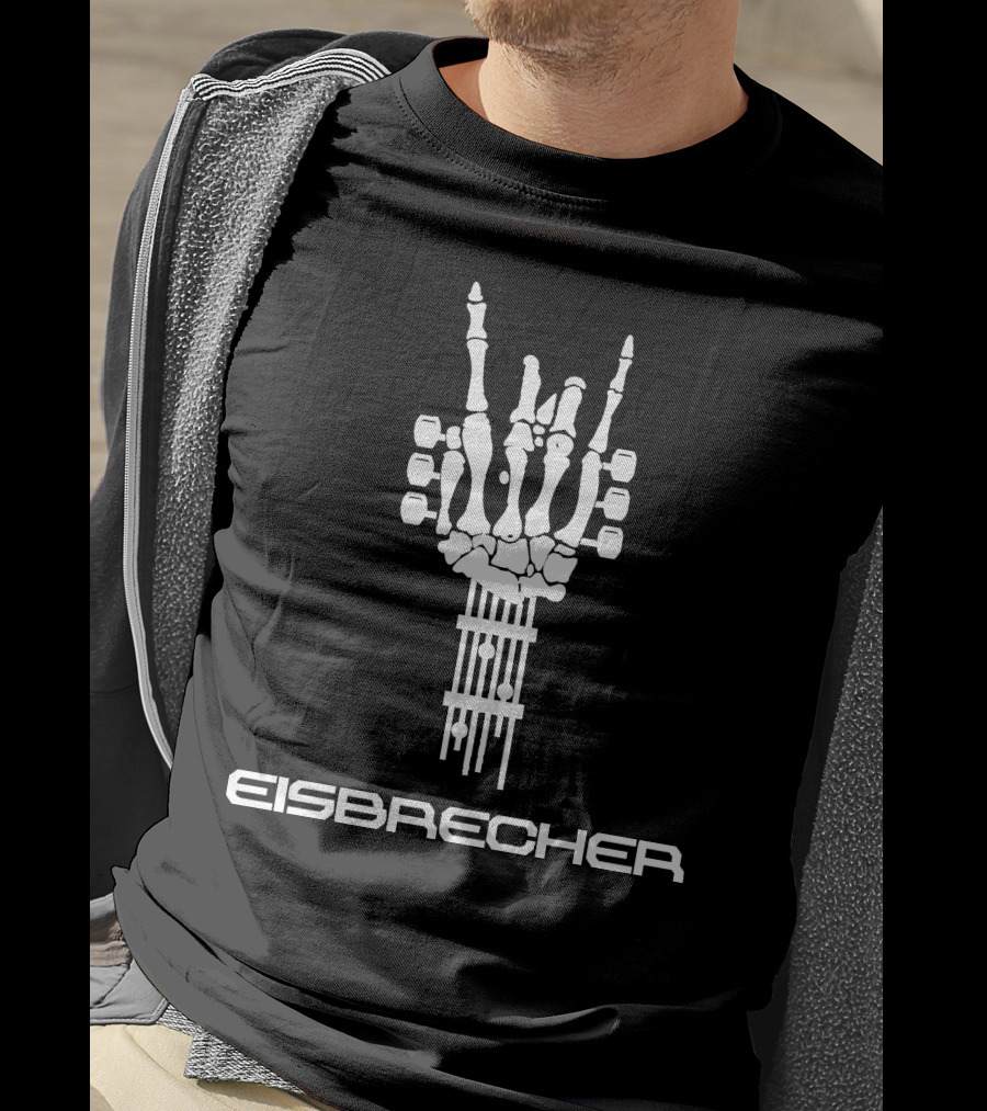 Eisbrecher Skeleton Rock Hand T-Shirt