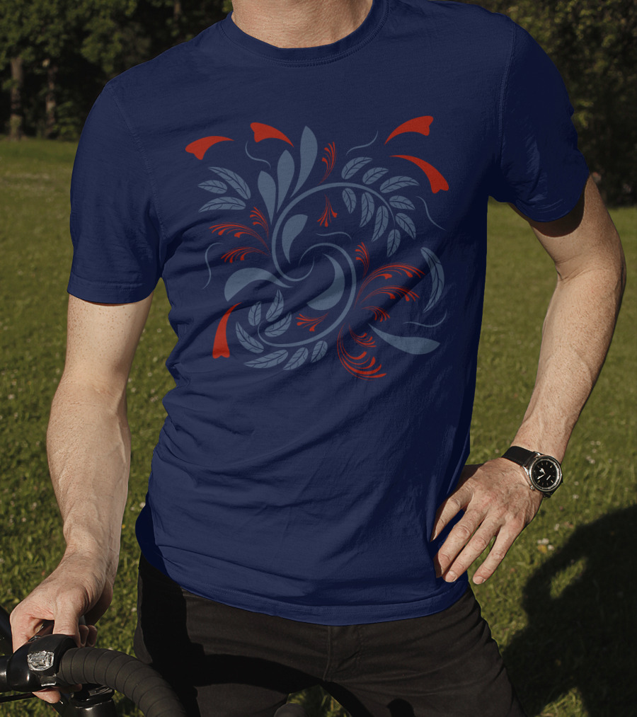 Folk Flowers Floral T-Shirt