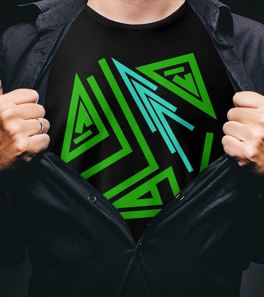 Mystical Geometry Alchemy Symbol And Magic Runes Sign T-Shirt