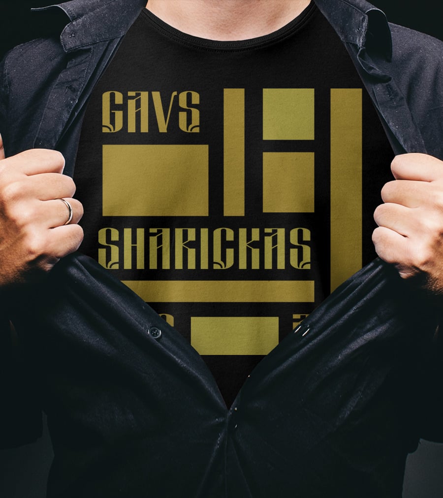 CAVS SHARICKAS AVS AVS Unique Lettering T-Shirt