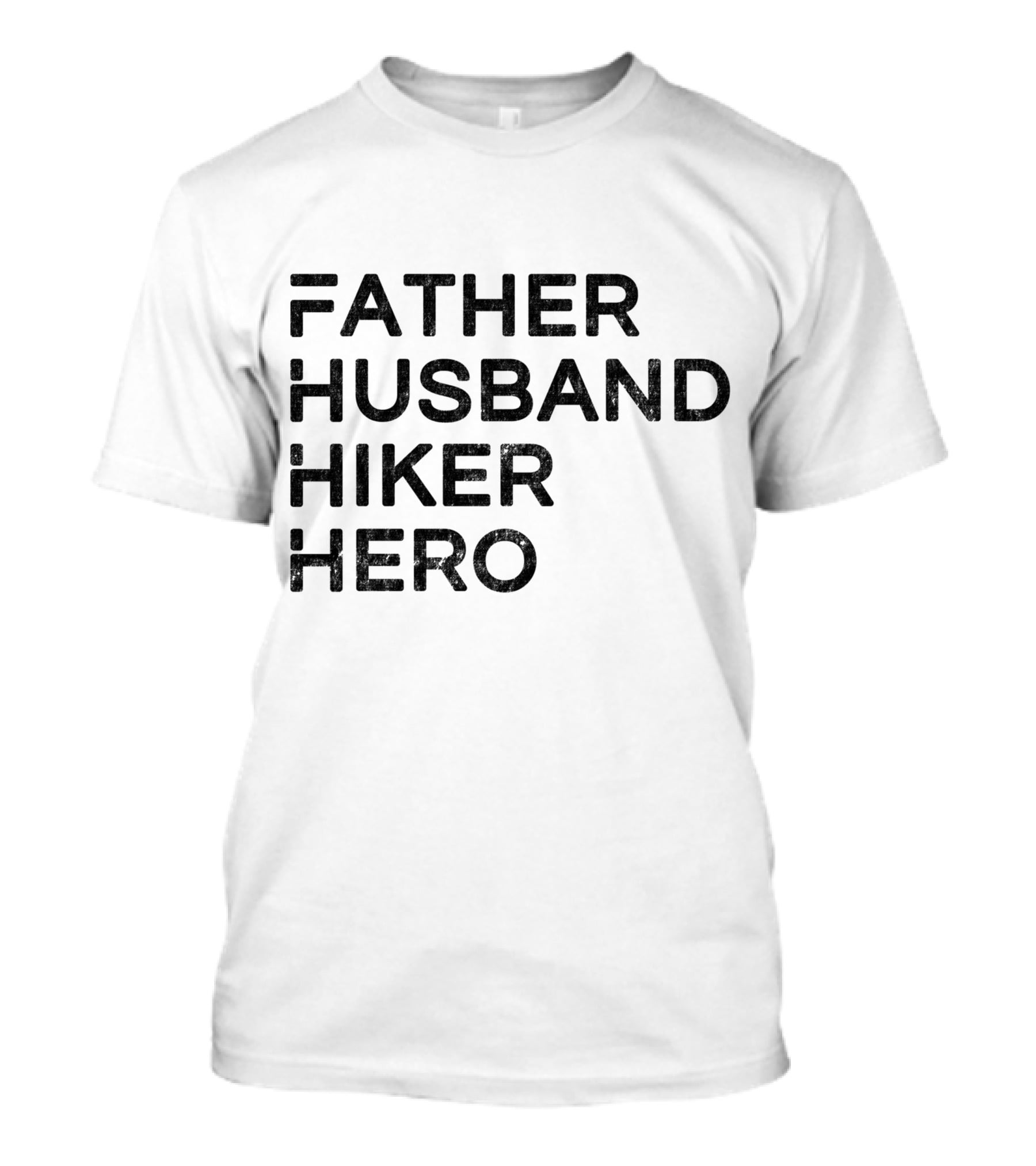Father Husband Hiker Hero Logo Style Iconic T-Shirt