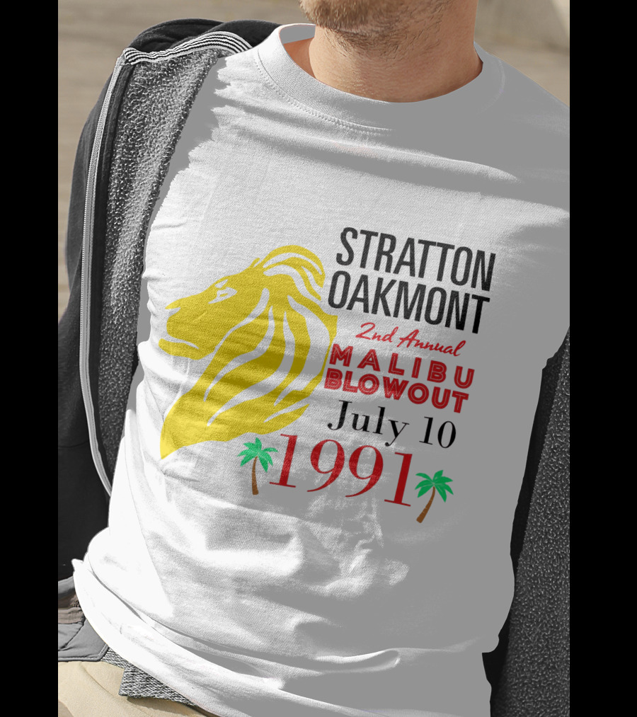 Stratton Oakmont 2nd Annual Malibu Blowout July 10 1991 T-Shirt
