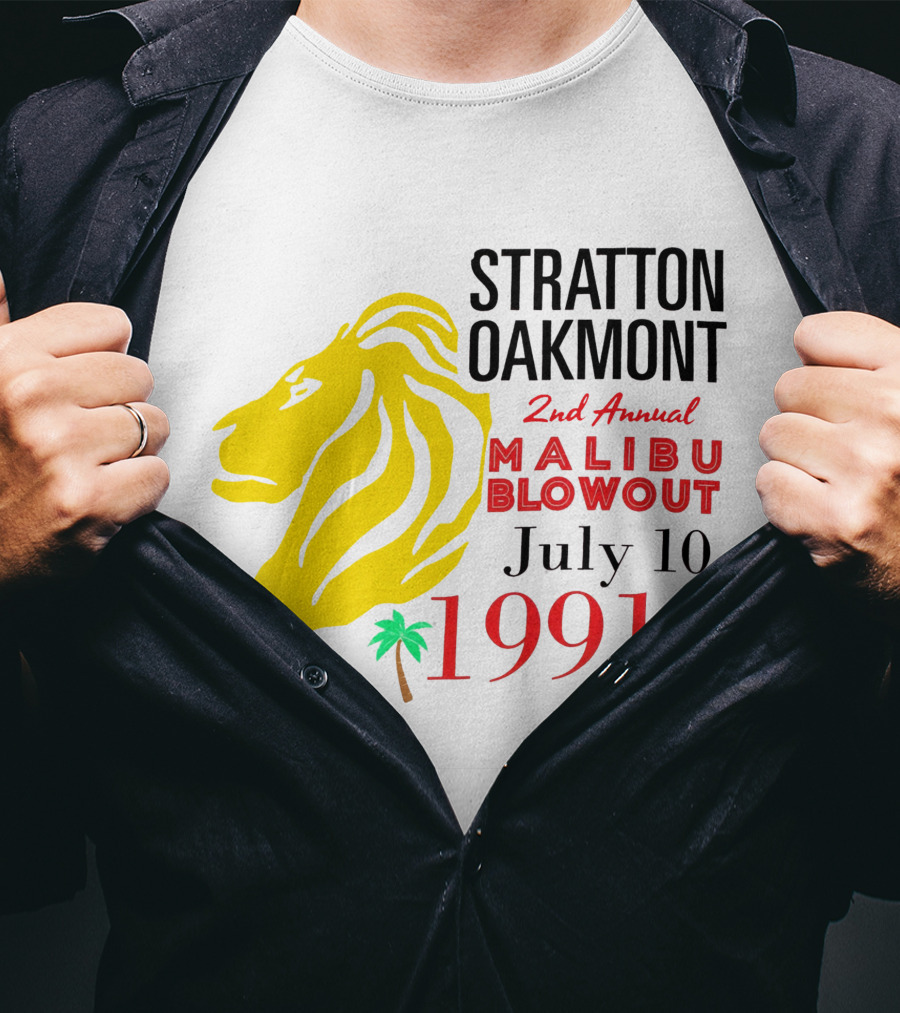 Stratton Oakmont 2nd Annual Malibu Blowout July 10 1991 T-Shirt