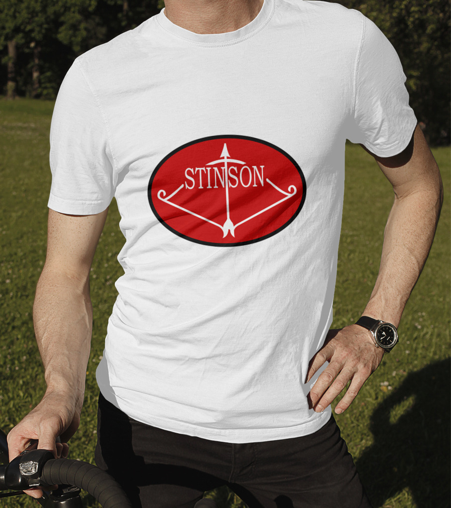 Stinson Aircraft Company Red Oval Emblem T-Shirt