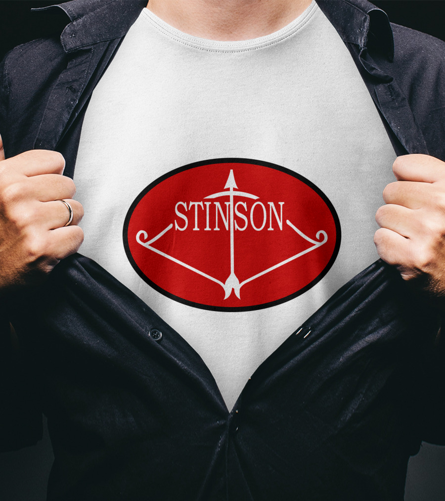Stinson Aircraft Company Red Oval Emblem T-Shirt