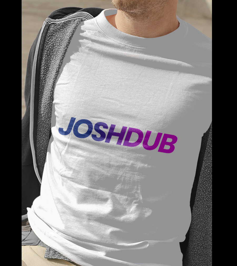 Joshdub Gradient Logo Men T-Shirt