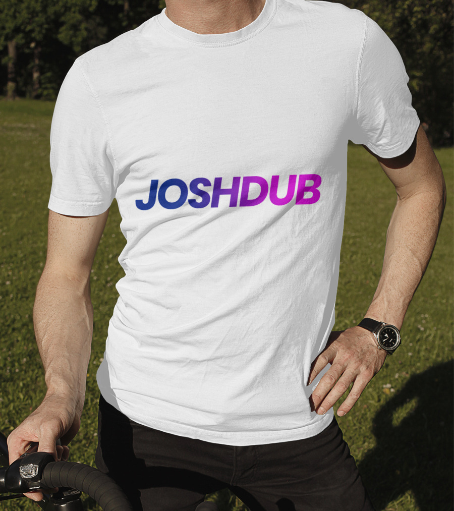 Joshdub Gradient Logo Men T-Shirt