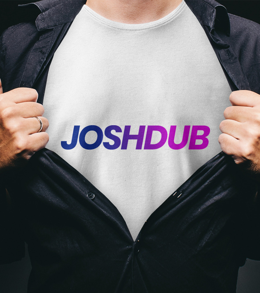 Joshdub Gradient Logo Men T-Shirt