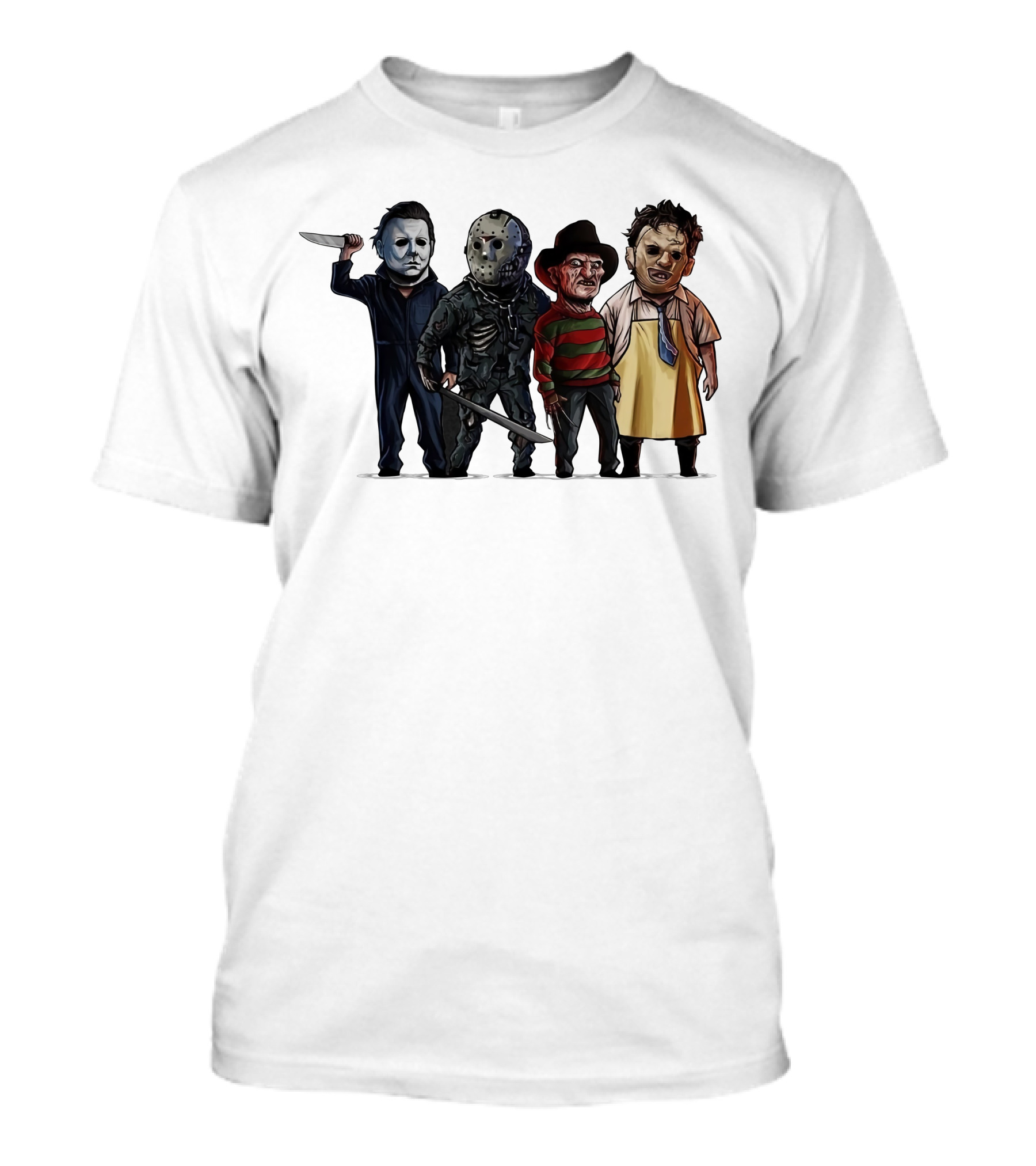 Summer Men MYERRS Michaell Halloween Horror Movie Characters Icons T-Shirt