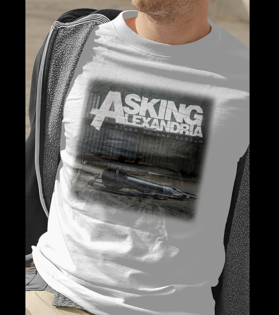 Asking Alexandria Stand Up And Scream Microphone Scene T-Shirt