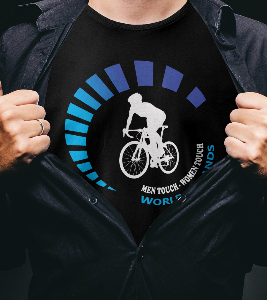 MEN TOUCH WOMEN TOUCH VINTAGE EUROPEAN WORLD IN HANDS T-Shirt