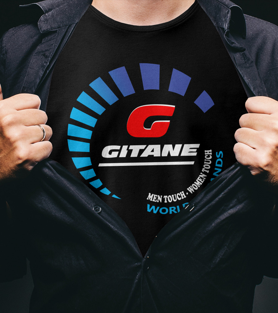 GITANE Men Touch Women Touch World In Hands T-Shirt