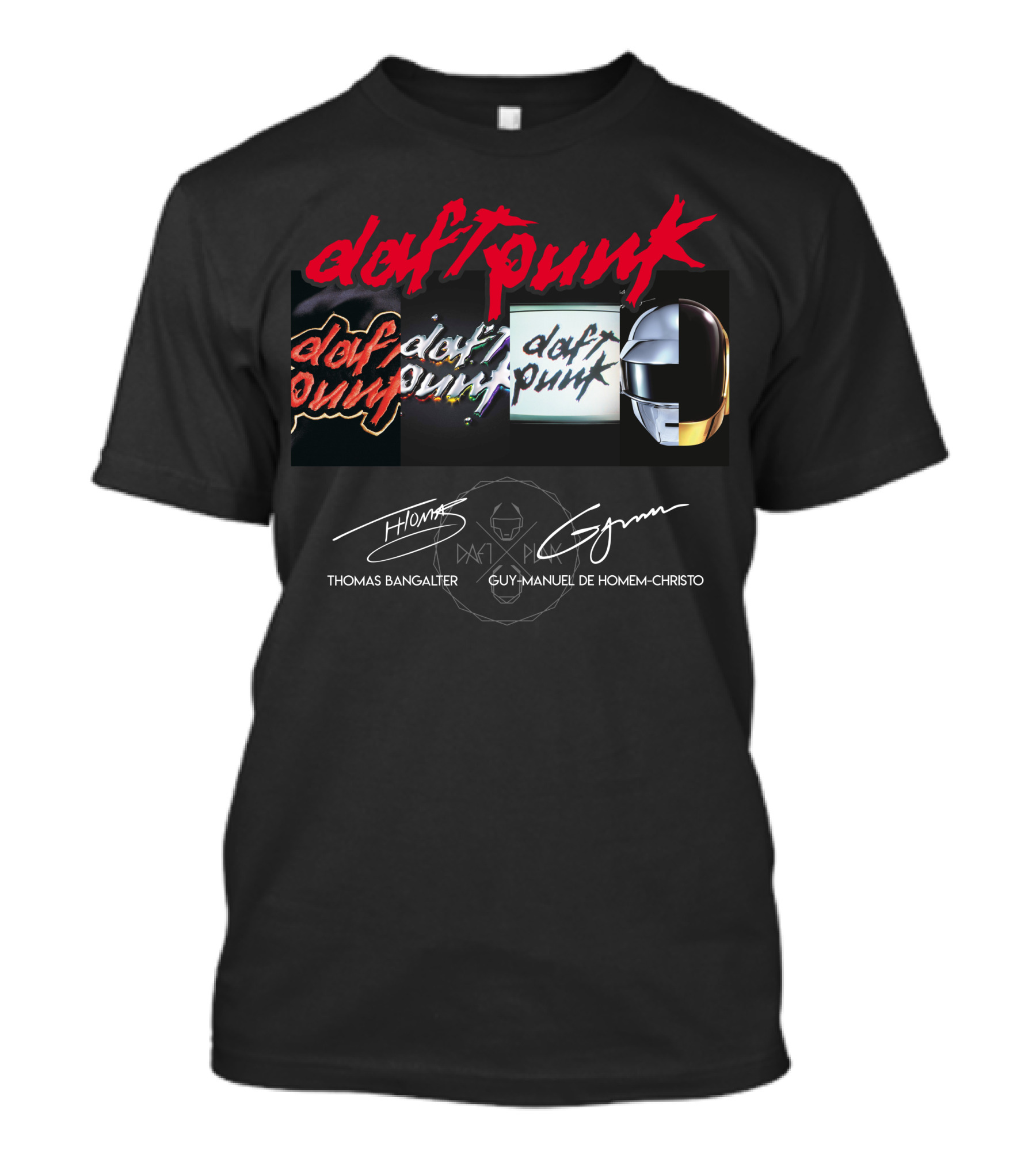 Daft Punk Thomas Bangalter Guy-Manuel De Homem-Christo Helmet T-Shirt
