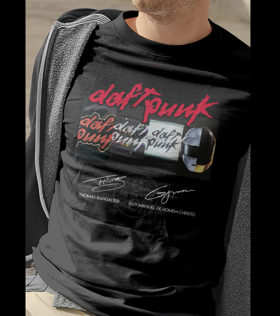 Daft Punk Thomas Bangalter Guy-Manuel De Homem-Christo Helmet T-Shirt