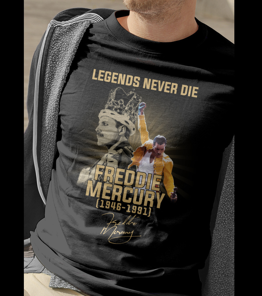 LEGENS NEVER DIE FREDDIE MERCURY (1946-1991) T-Shirt