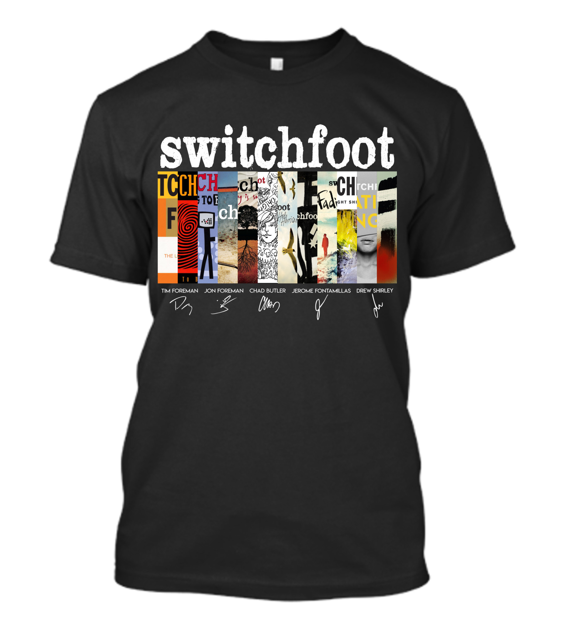 Switchfoot Albums Tim Foreman Jon Foreman Chad Butler Jerome Fontamillas Drew Shirley T-Shirt